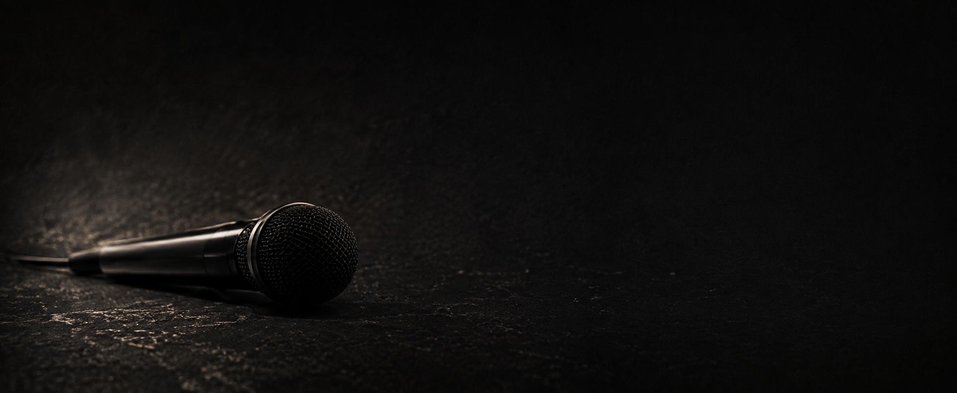 Photo — microphone on stage floor